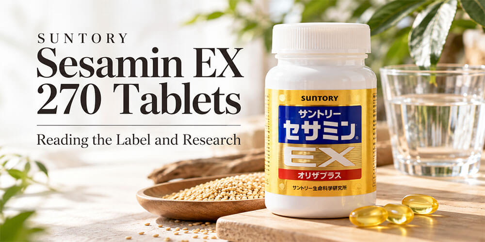 Suntory Sesamin EX 270 Tablets: Reading the Label and Research