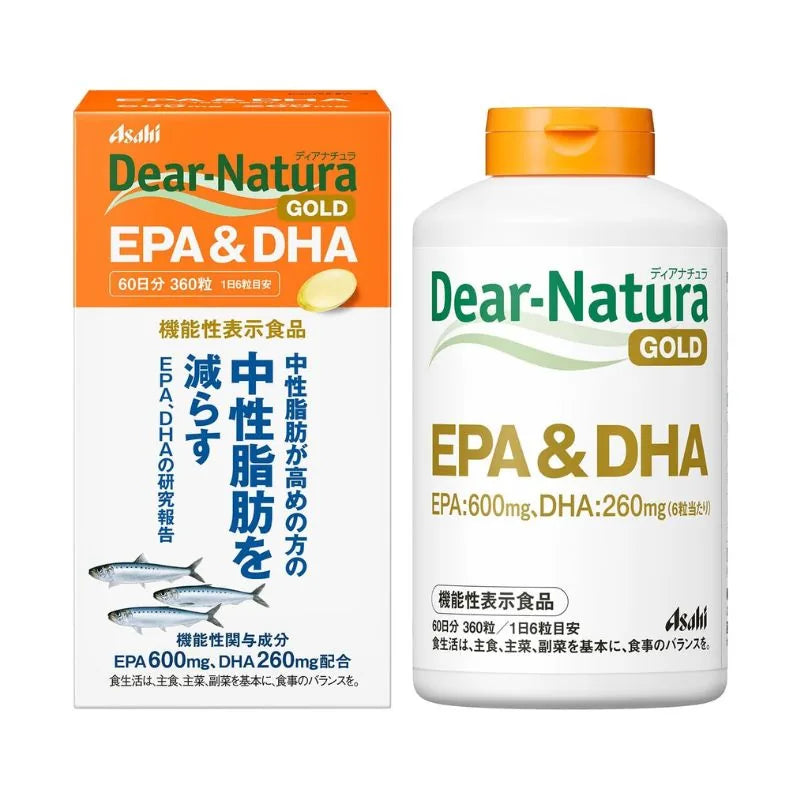 Dear-Natura Gold EPA & DHA Supplements, 360 Tablets (60-Day Supply