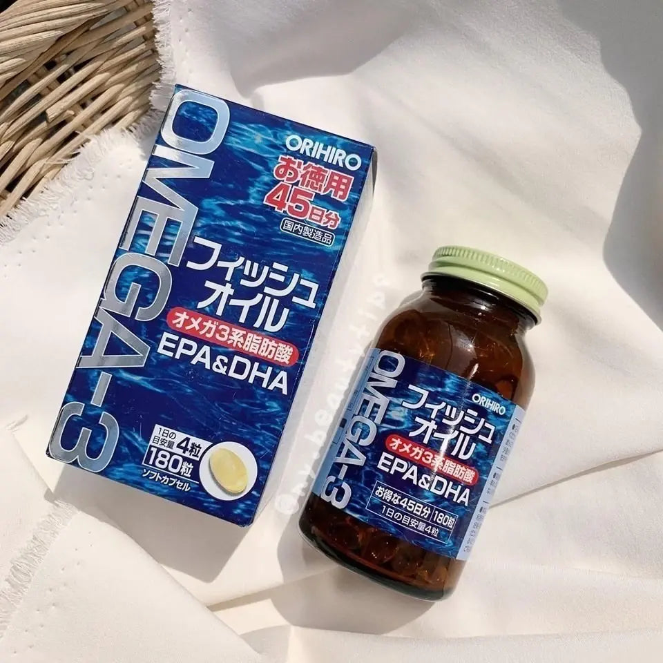 Orihiro Fish Oil EPA & DHA Softgels, 180 Count